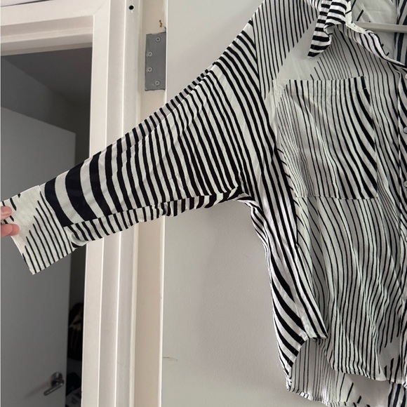 Mango Swirl Print Button Down Shirt - Picture 5 of 5